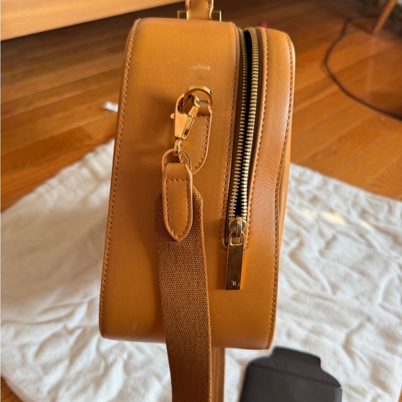 The Row - Small Bowling Bag - Tan Leather Crossbody Bag - Picture 7 of 10